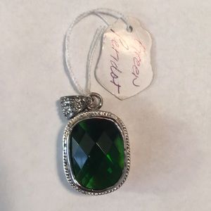 Green peridot pendant